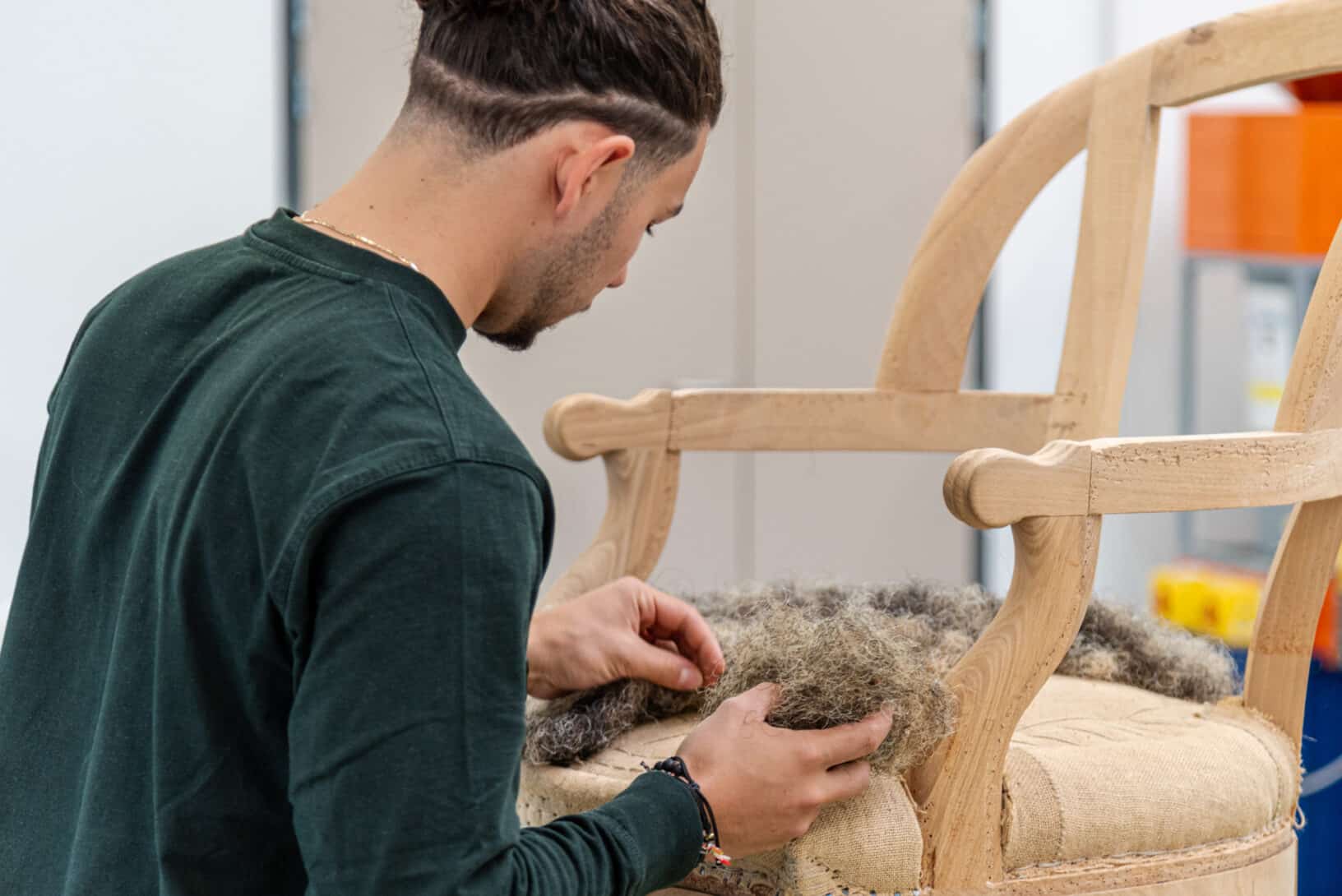 Tapisserie d’ameublement en siège 2