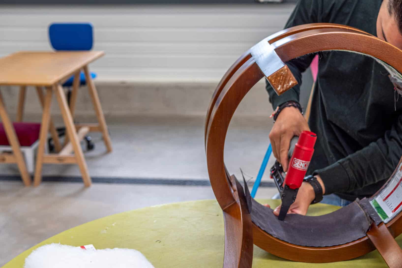 Tapisserie d’ameublement en siège 1